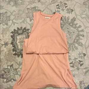 Orange/nude Midi Dress